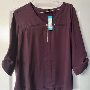 Mid length sleeve blouse new with tags